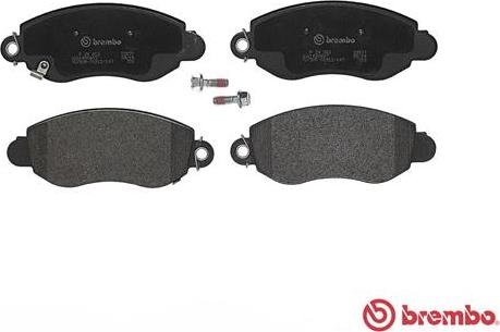 Brembo P 24 052 - Тормозные колодки, дисковые, комплект autospares.lv