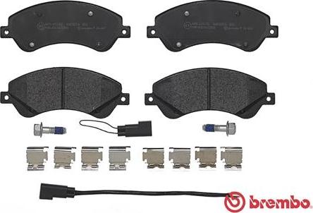 Brembo P 24 065 - Тормозные колодки, дисковые, комплект autospares.lv