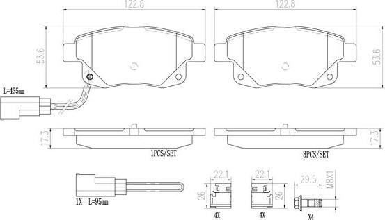 Brembo P24066N - Тормозные колодки, дисковые, комплект autospares.lv