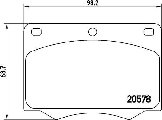 Brembo P 24 005 - Тормозные колодки, дисковые, комплект autospares.lv