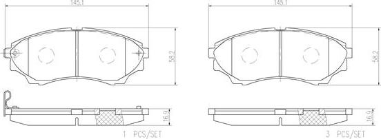 Brembo P24086N - Тормозные колодки, дисковые, комплект autospares.lv