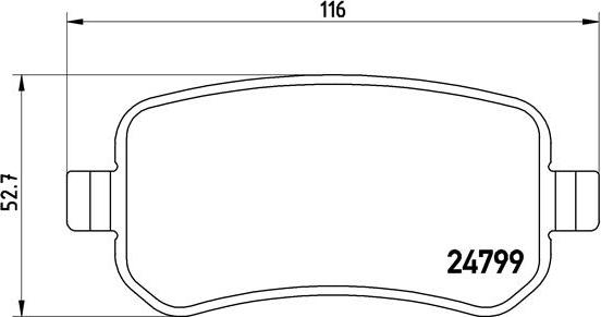 Brembo P 24 080 - Тормозные колодки, дисковые, комплект autospares.lv