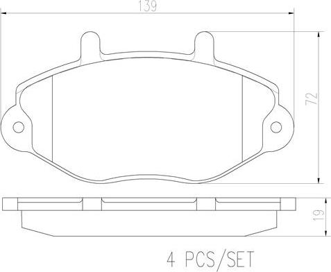 Brembo P24033N - Тормозные колодки, дисковые, комплект autospares.lv