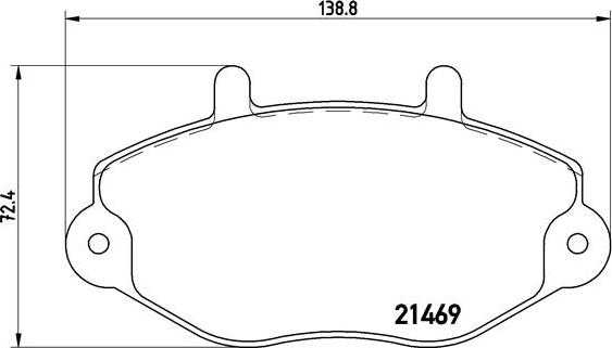 Brembo P 24 033 - Тормозные колодки, дисковые, комплект autospares.lv