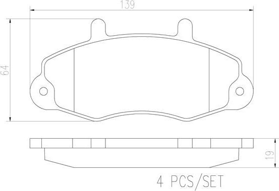 Brembo P24032N - Тормозные колодки, дисковые, комплект autospares.lv