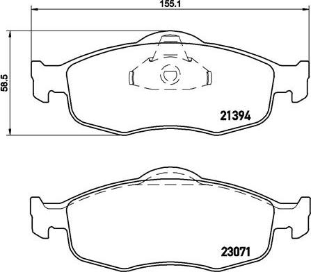 Brembo P 24 037 - Тормозные колодки, дисковые, комплект autospares.lv