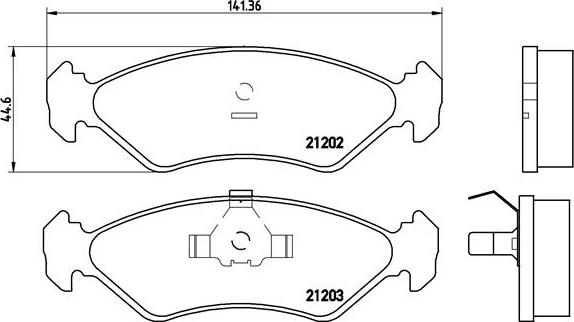 Brembo P 24 028 - Тормозные колодки, дисковые, комплект autospares.lv