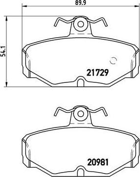 Brembo P 24 079 - Тормозные колодки, дисковые, комплект autospares.lv