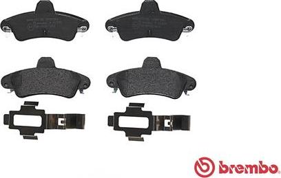 Brembo P 24 070 - Тормозные колодки, дисковые, комплект autospares.lv