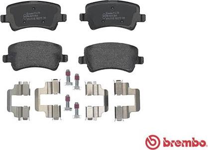 Brembo P 24 078 - Тормозные колодки, дисковые, комплект autospares.lv