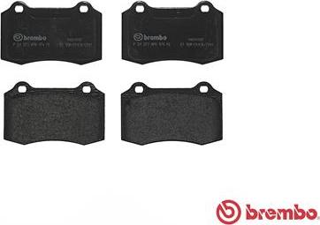 Brembo P 24 073 - Тормозные колодки, дисковые, комплект autospares.lv