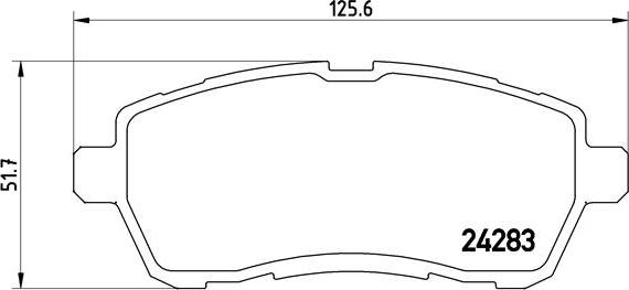 Brembo P 24 072 - Тормозные колодки, дисковые, комплект autospares.lv