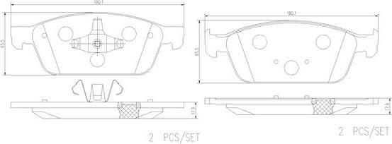 Brembo P24199N - Тормозные колодки, дисковые, комплект autospares.lv