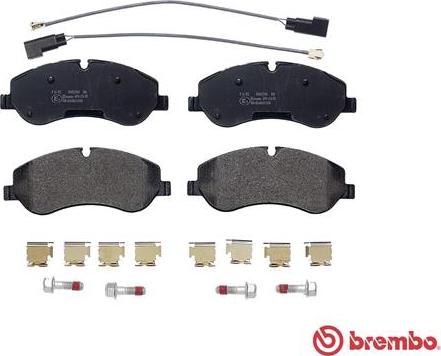 Brembo P 24 152 - Тормозные колодки, дисковые, комплект autospares.lv