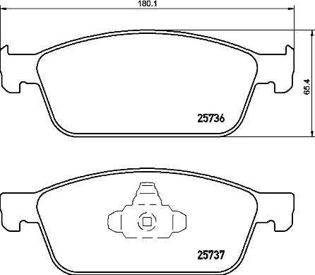 Brembo P 24 157 - Тормозные колодки, дисковые, комплект autospares.lv