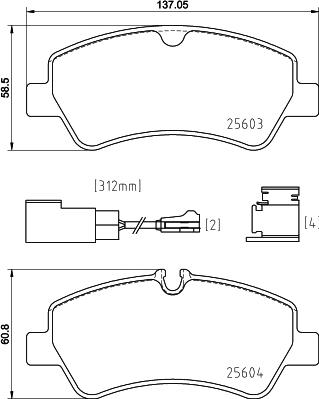 Brembo P 24 187 - Тормозные колодки, дисковые, комплект autospares.lv