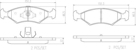 Brembo P24123N - Тормозные колодки, дисковые, комплект autospares.lv