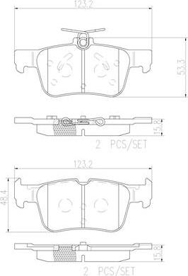 Brembo P24175N - Тормозные колодки, дисковые, комплект autospares.lv