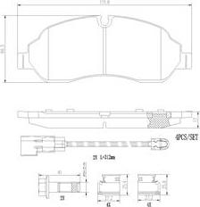 Brembo P24171N - Тормозные колодки, дисковые, комплект autospares.lv