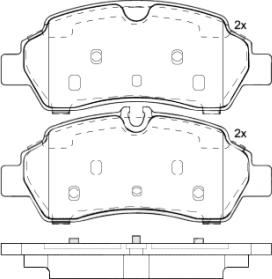 Brembo P 24 209 - Тормозные колодки, дисковые, комплект autospares.lv