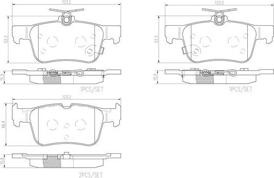 Brembo P24201N - Тормозные колодки, дисковые, комплект autospares.lv