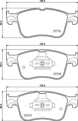 Brembo P 24 234 - Тормозные колодки, дисковые, комплект autospares.lv