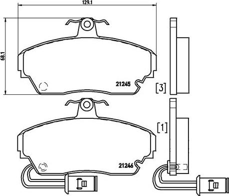 Brembo P 28 014 - Тормозные колодки, дисковые, комплект autospares.lv