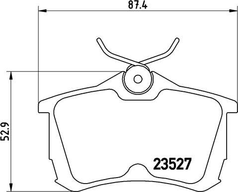 Brembo P 28 030 - Тормозные колодки, дисковые, комплект autospares.lv