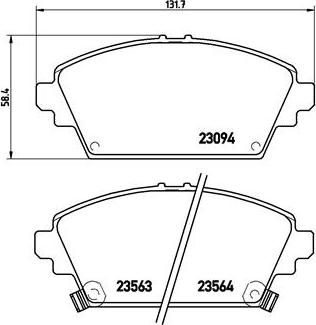 Brembo P 28 029 - Тормозные колодки, дисковые, комплект autospares.lv