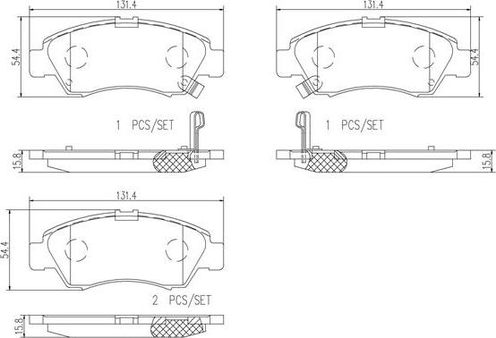 Brembo P28024N - Тормозные колодки, дисковые, комплект autospares.lv