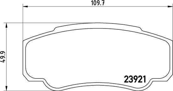 Brembo P 23 093 - Тормозные колодки, дисковые, комплект autospares.lv