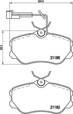 Brembo P 23 045 - Тормозные колодки, дисковые, комплект autospares.lv