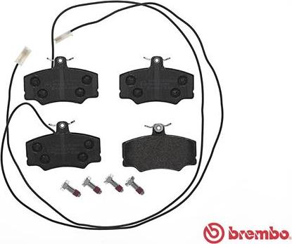 Brembo P 23 048 - Тормозные колодки, дисковые, комплект autospares.lv