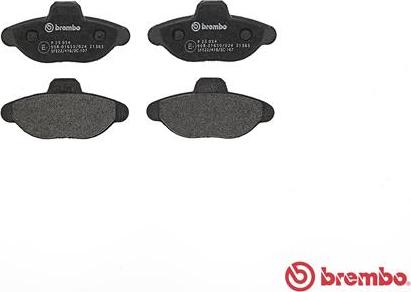 Brembo P 23 054 - Тормозные колодки, дисковые, комплект autospares.lv