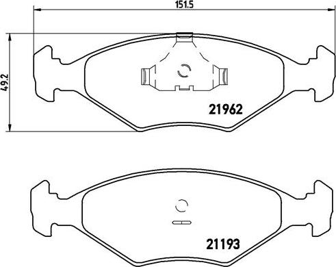 Brembo P 23 055 - Тормозные колодки, дисковые, комплект autospares.lv