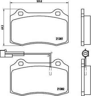 Brembo P 23 052 - Тормозные колодки, дисковые, комплект autospares.lv