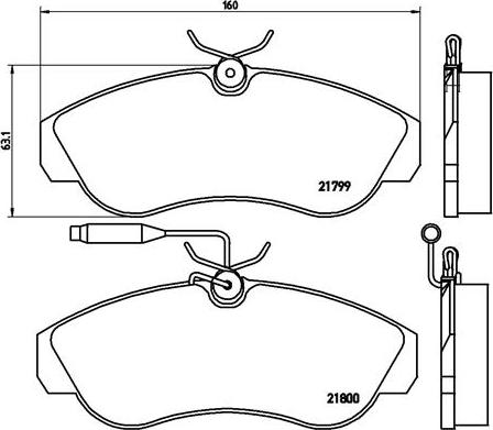 Brembo P 23 069 - Тормозные колодки, дисковые, комплект autospares.lv