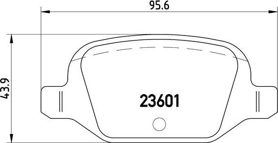 Brembo P 23 064 - Тормозные колодки, дисковые, комплект autospares.lv