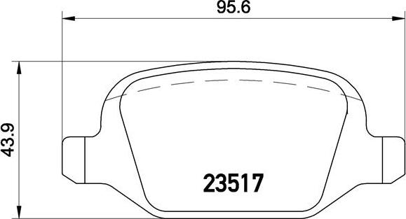 Brembo P 23 065 - Тормозные колодки, дисковые, комплект autospares.lv