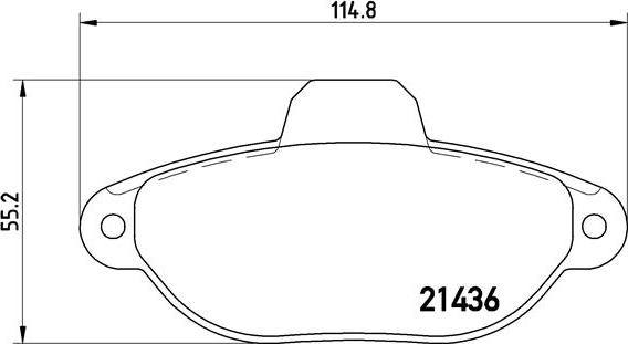 Brembo P 23 060 - Тормозные колодки, дисковые, комплект autospares.lv