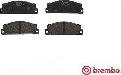 Brembo P 23 005 - Тормозные колодки, дисковые, комплект autospares.lv