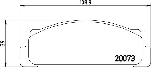 Brembo P 23 003 - Тормозные колодки, дисковые, комплект autospares.lv