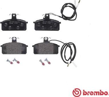 Brembo P 23 019 - Тормозные колодки, дисковые, комплект autospares.lv