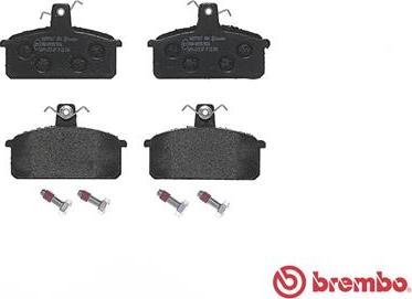 Brembo P 23 018 - Тормозные колодки, дисковые, комплект autospares.lv