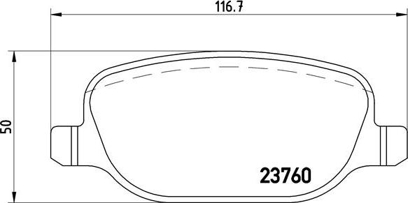 Brembo P 23 089 - Тормозные колодки, дисковые, комплект autospares.lv