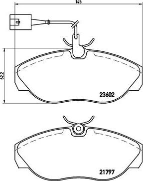 Brembo P 23 083 - Тормозные колодки, дисковые, комплект autospares.lv