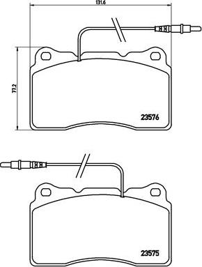 Brembo P 23 082 - Тормозные колодки, дисковые, комплект autospares.lv