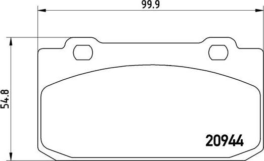 Brembo P 23 027 - Тормозные колодки, дисковые, комплект autospares.lv