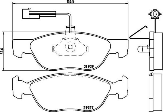 Brembo P 23 071 - Тормозные колодки, дисковые, комплект autospares.lv