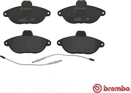 Brembo P 23 072 - Тормозные колодки, дисковые, комплект autospares.lv